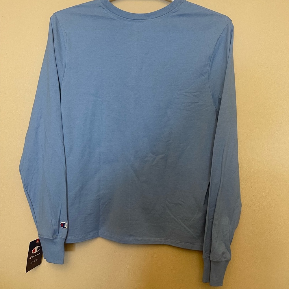 Champion Women's Classic Long-Sleeve T-Shirt with Script Logo . Size XL - Picture 4 of 6